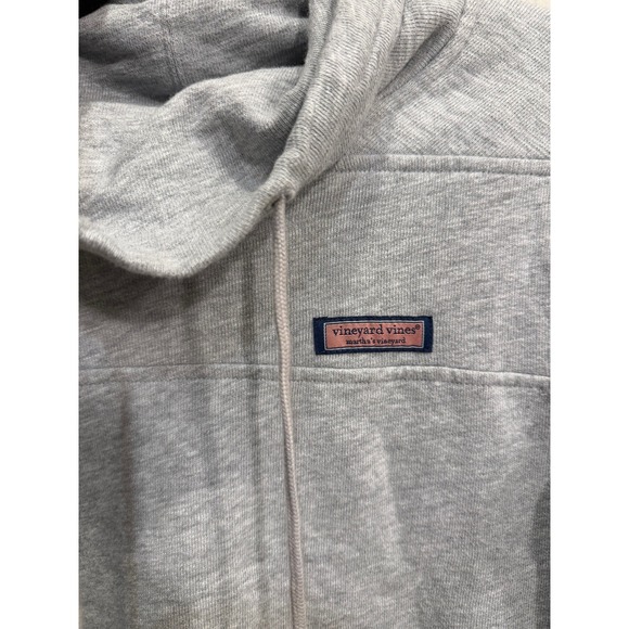 Vineyard Vines Women's Gray Cowl Neck Pullover Sweatshirt XXS Whale Logo - Picture 3 of 4